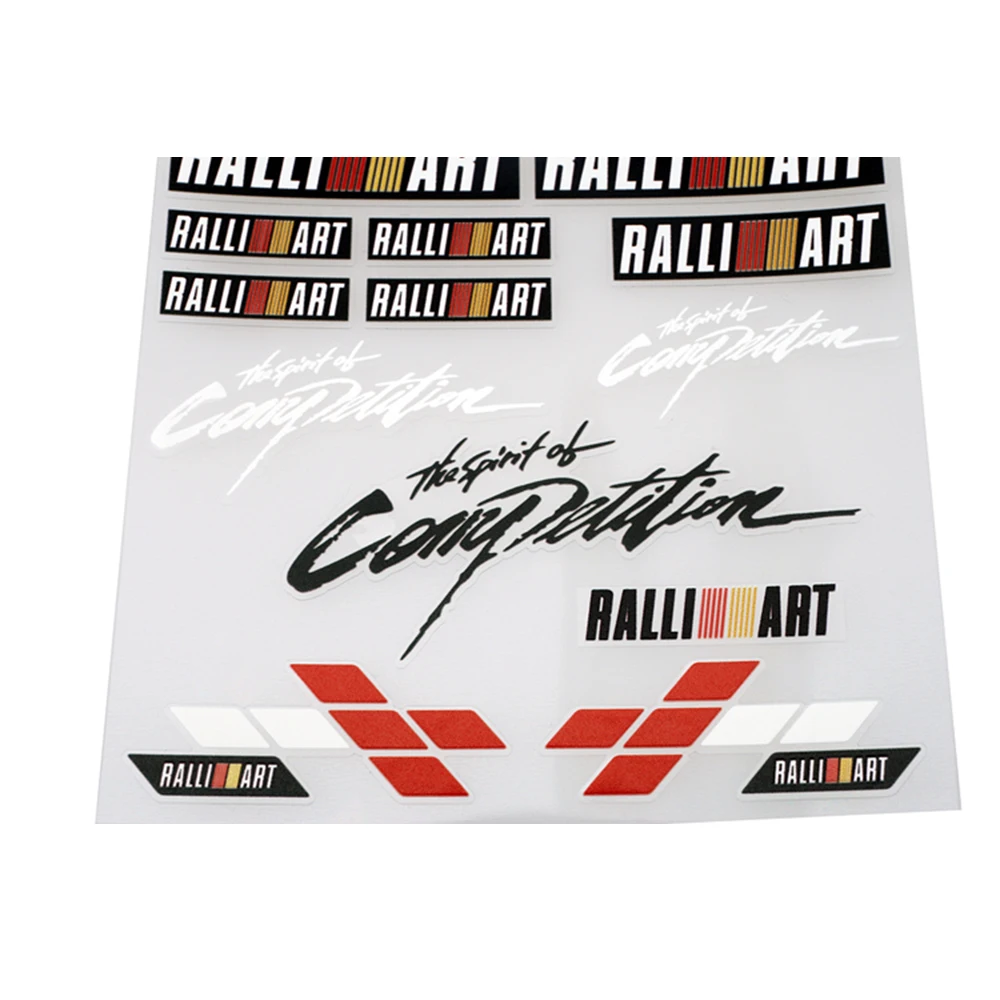 The Spirit Of Competition Mitsubishi Ralliart Car Vinyl Decal Sticker 200mm 